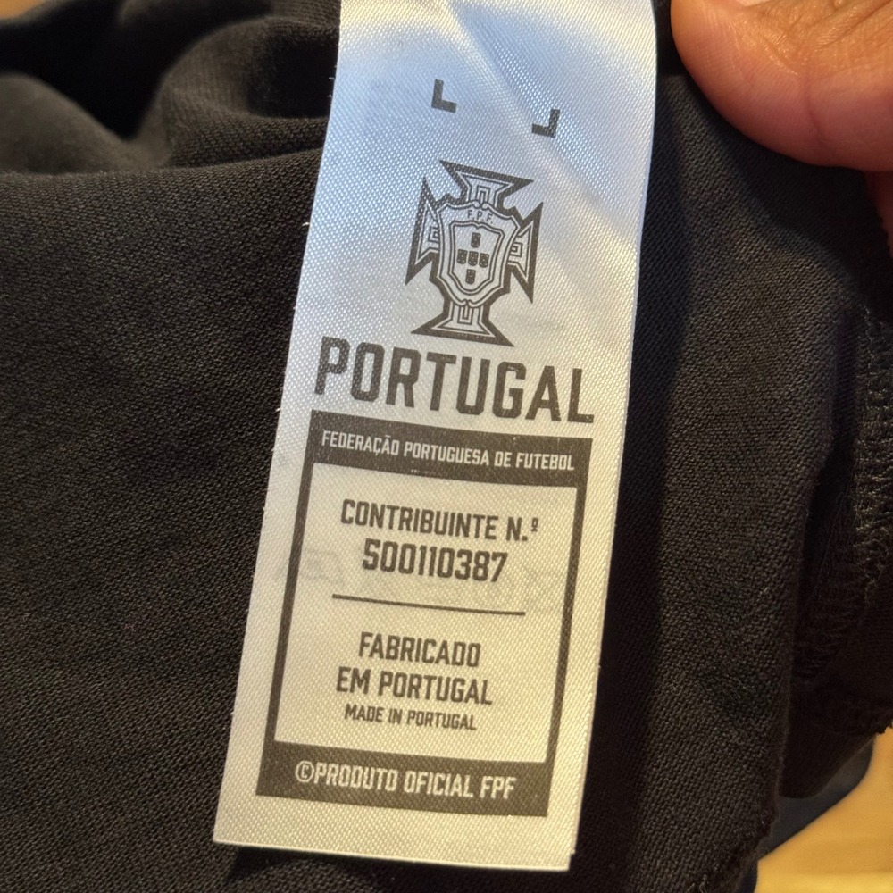 Portugal Legends‎ FPF Mens Black Rugby Shirt Short Sleeve Cotton Jersey Size S - Picture 6 of 9